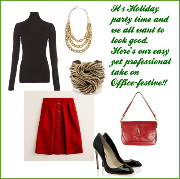 Holiday office festive